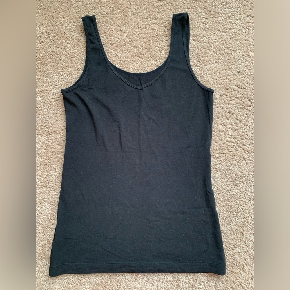 Felina Women’s Reversible Tank V neck and scoop tank, black in S